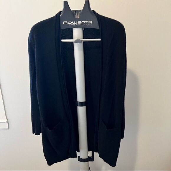 Barrow & Grove Black Thin Women’s Cardigan w/ Pockets Size Large - Picture 1 of 6